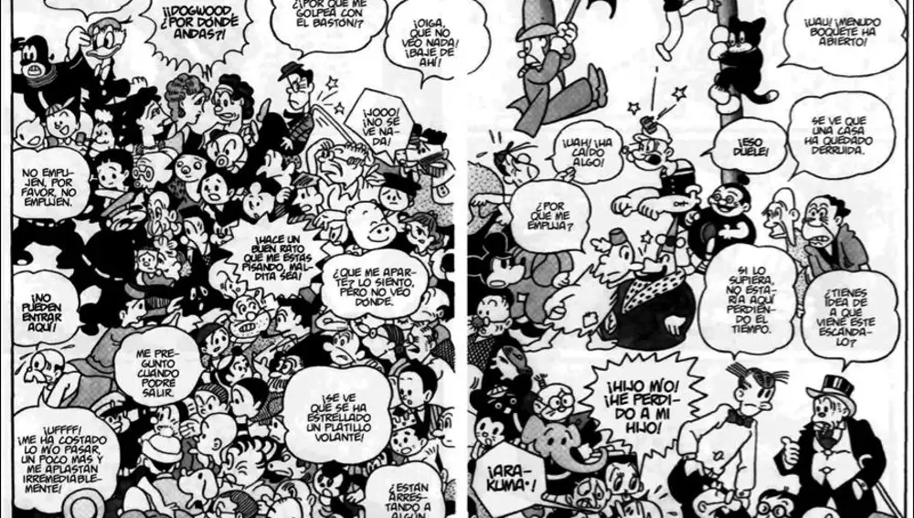 Caricaturas de Osamu Tezuka.
