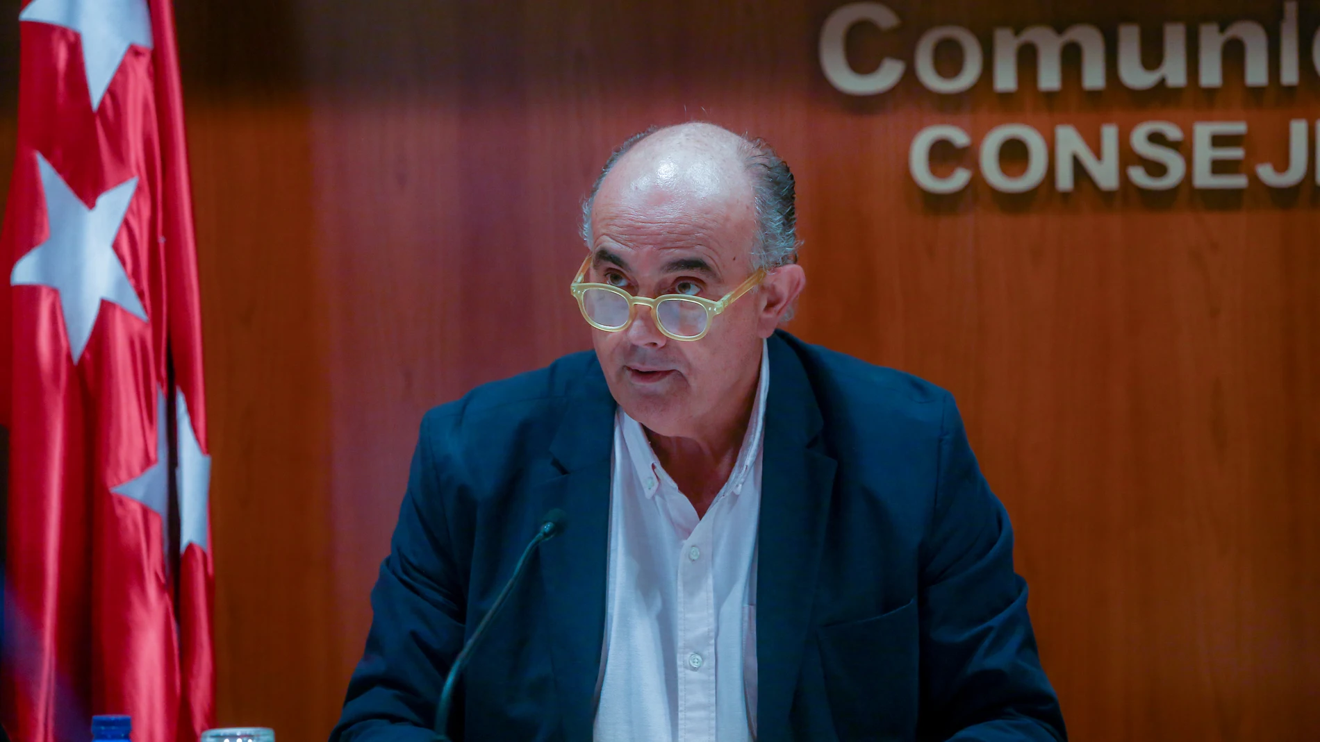 El viceconsejero de Salud Pública y Plan COVID-19 de la Comunidad de Madrid, Antonio Zapatero, interviene durante una rueda de prensa en la Consejería de Sanidad, en Madrid (España),EUROPA PRESS/R.Rubio.POOL