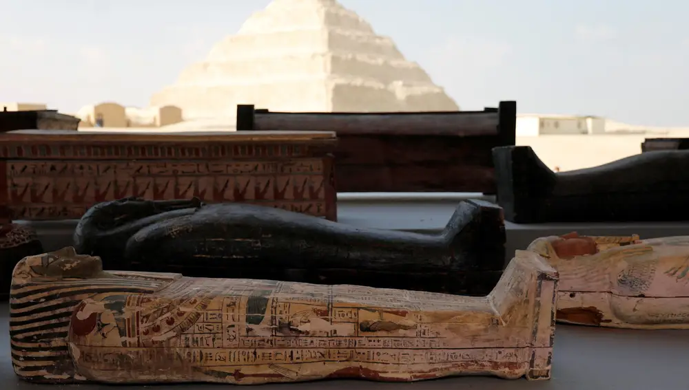 Hallazgos presentados ante la pirámide de Giza