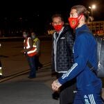 Sergio Ramos, a la llegada de España a Sevilla