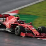 Charles Leclerc, con el Ferrari en el último Gran Premio de Turquía.