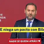 El PSOE niega un pacto con Bildu