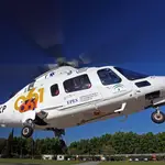 Imagen de un helicóptero del 061 que opera en Andalucía
