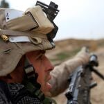 Un marine de EEUU en Afganistán
