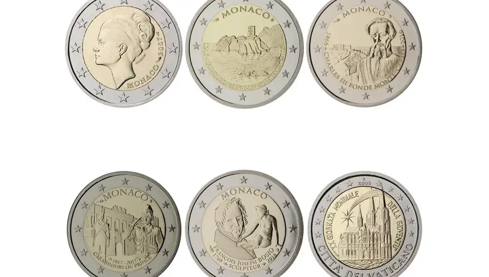 Monedas conmemorativas de 2 euros más caras