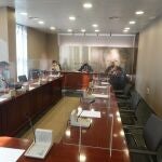 Imagen de la reunión de la Junta de Portavoces