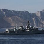 El HMS Kent en Gibraltar