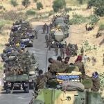 Militares etíopes cerca de Tigray