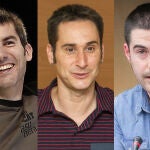 Arkaitz Rodríguez, Iker Casanova e Ikoitz Arrese,