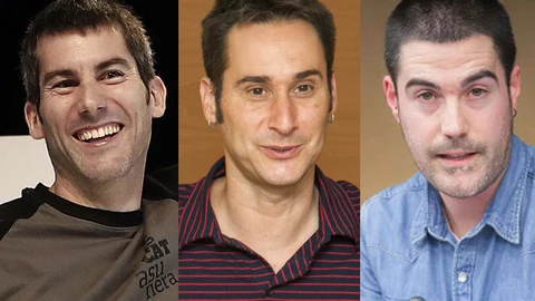 Arkaitz Rodríguez, Iker Casanova e Ikoitz Arrese,