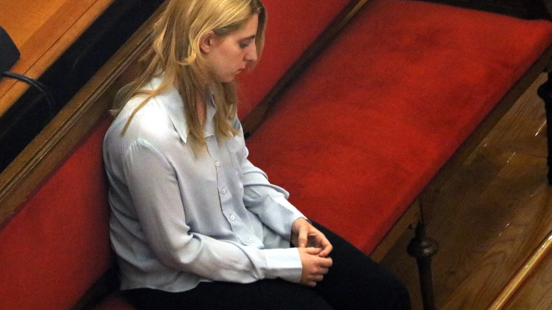 Berta Grau en el juicio por el asesinato de su bebé recién nacido en 2019.