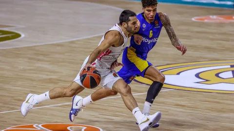 Campazzo, en la victoria del Madrid ante el Maccabi