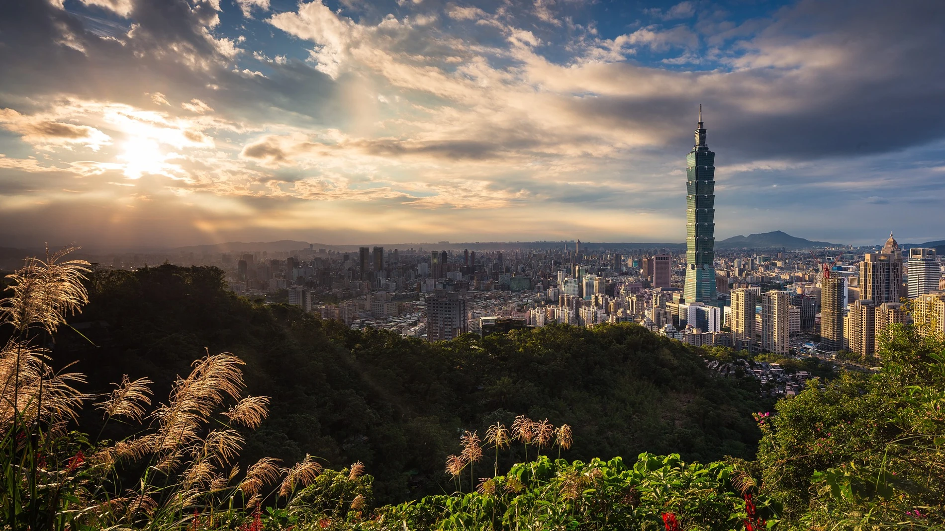 La torre Taipei 101, que fue hasta 2010 la torre más alta del mundo.
