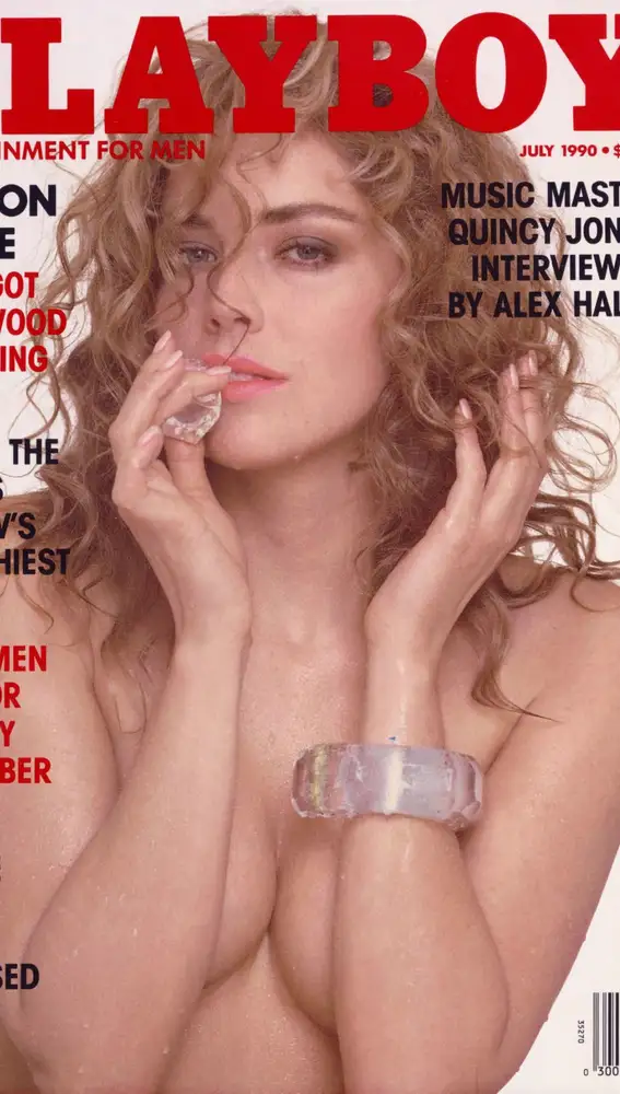 Sharon Stone en la portada de &quot;Playboy&quot;, en 1990