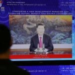 Xi Jinping en una aparición en televisión