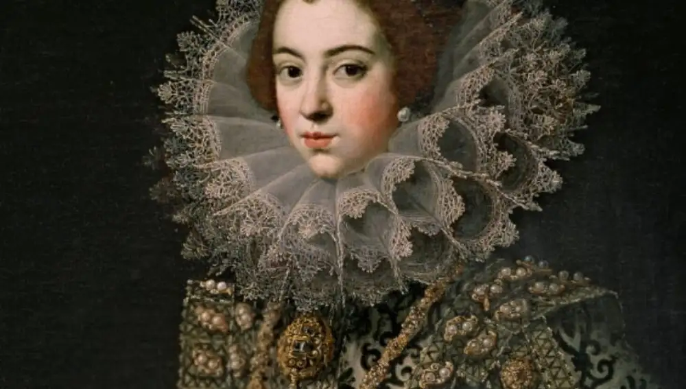 Isabel de Borbón con la Perla Peregrina