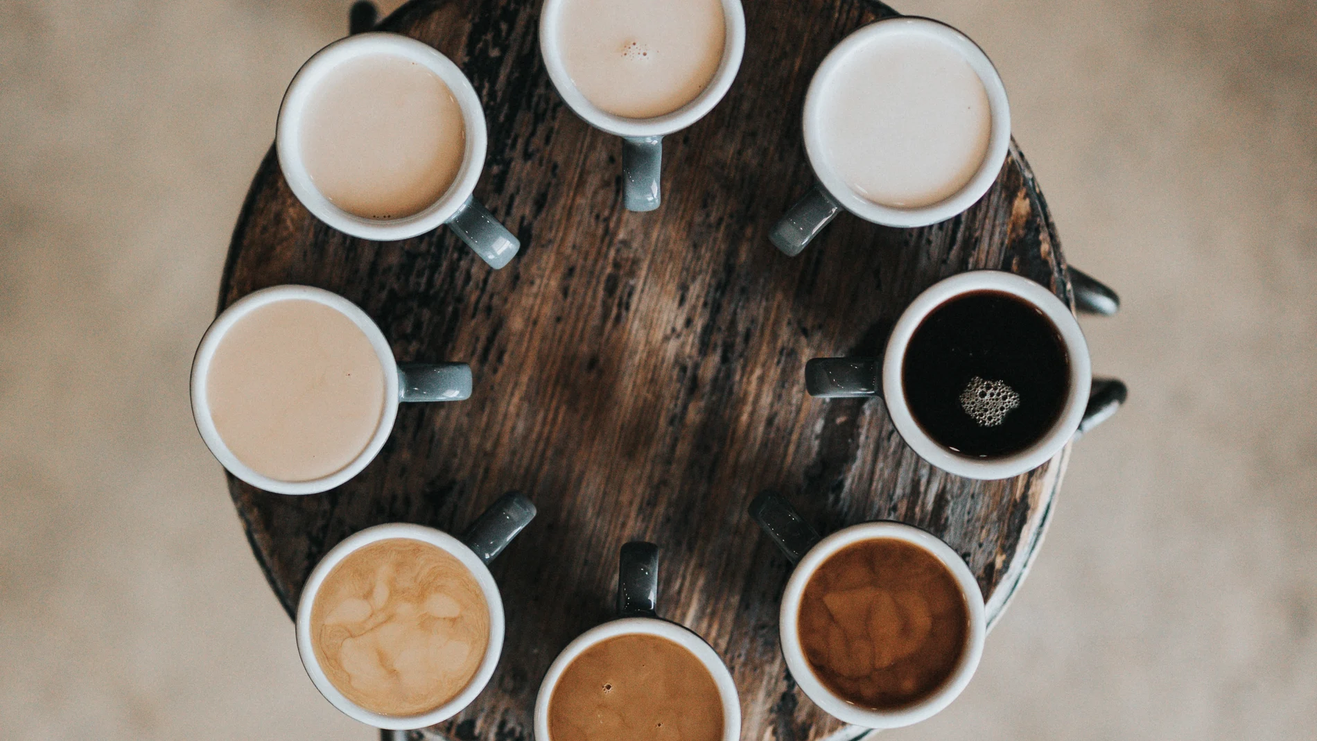 En la imagen, varios tipos de café.