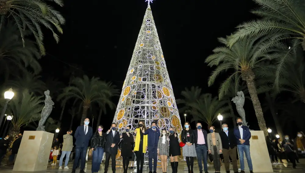 Encendido de las luces de Navidad en Alicante