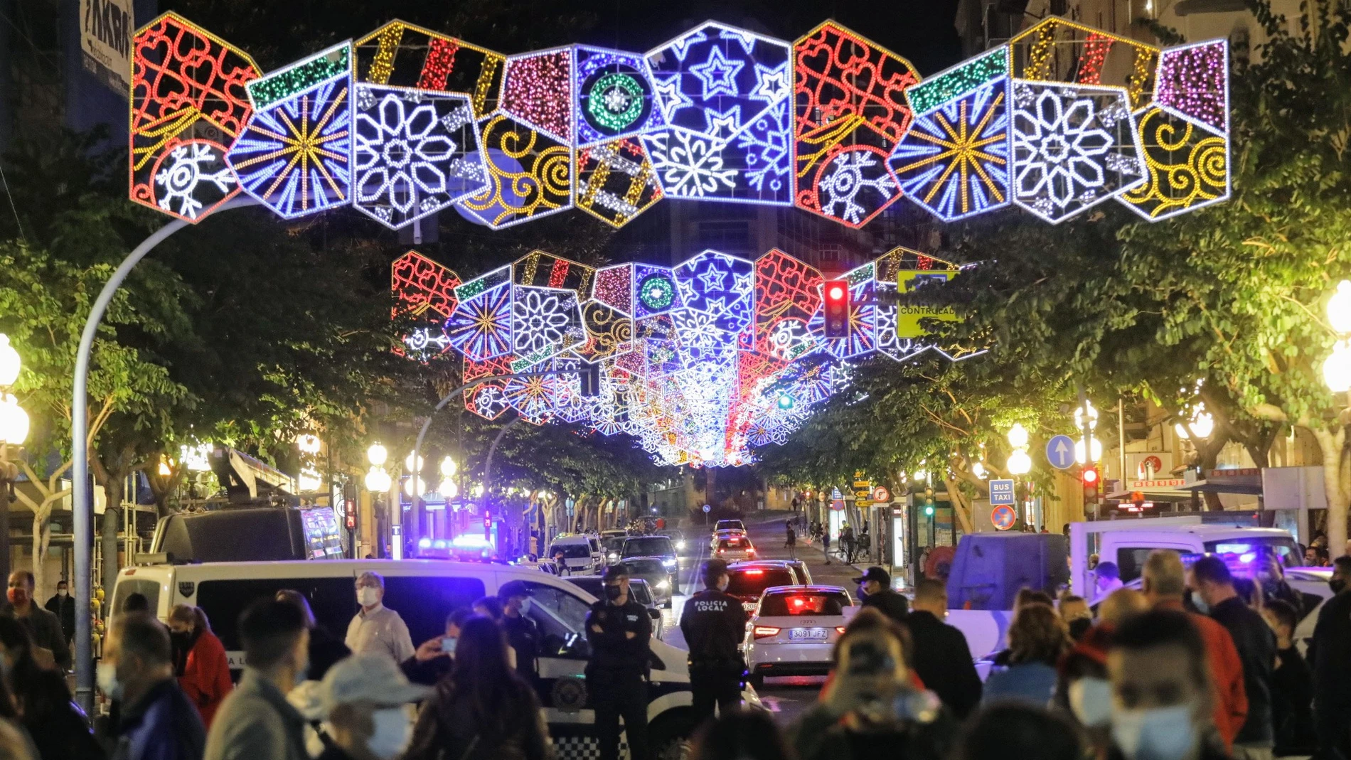 Encendido de las luces de Navidad en Alicante