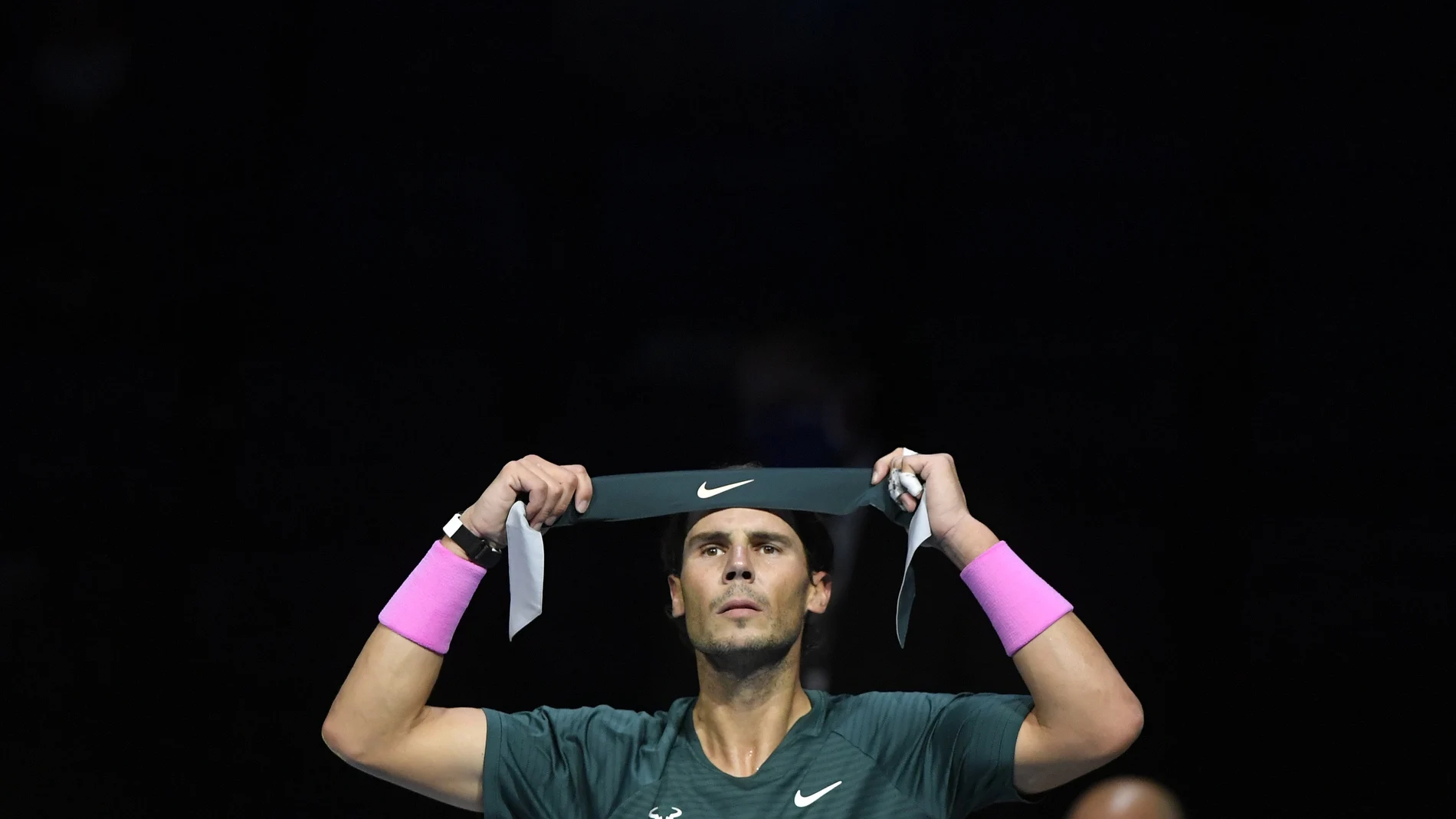 Tennis - ATP Finals - The O2, London, Britain - November 21, 2020 Spain's Rafael Nadal during his semi-final match against Russia's Daniil Medvedev REUTERS/Toby Melville