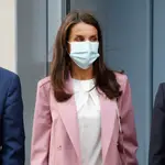 Spanish Queen Letizia Ortiz during act Asociacion Española Contra el Cancer (AECC) on occasion of “ Dia Mundial de la Investigacion en Cancer ” in Madrid on Thursday, 23 September 2020.