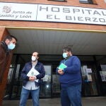 Luis Tudanca durante la visita que ha realizado al Hospital del Bierzo de Ponferrada
