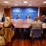 El presidente del PPRM, Fernando López Miras, se reúne con el presidente de CONCAPA Murcia, Alberto González-Costea y el presidente de FAMPACE, Rafael Martínez, entre otrosPP21/11/2020