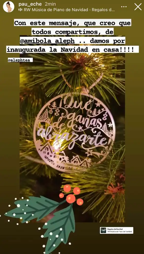 El árbol de Navidad de Paula Echevarría.