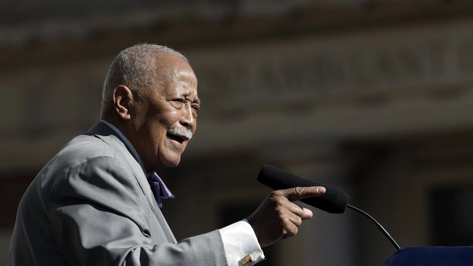 David Dinkins, en una imagen de 2015