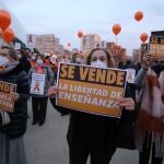 Concentración en Valladolid contra la Ley Celaá