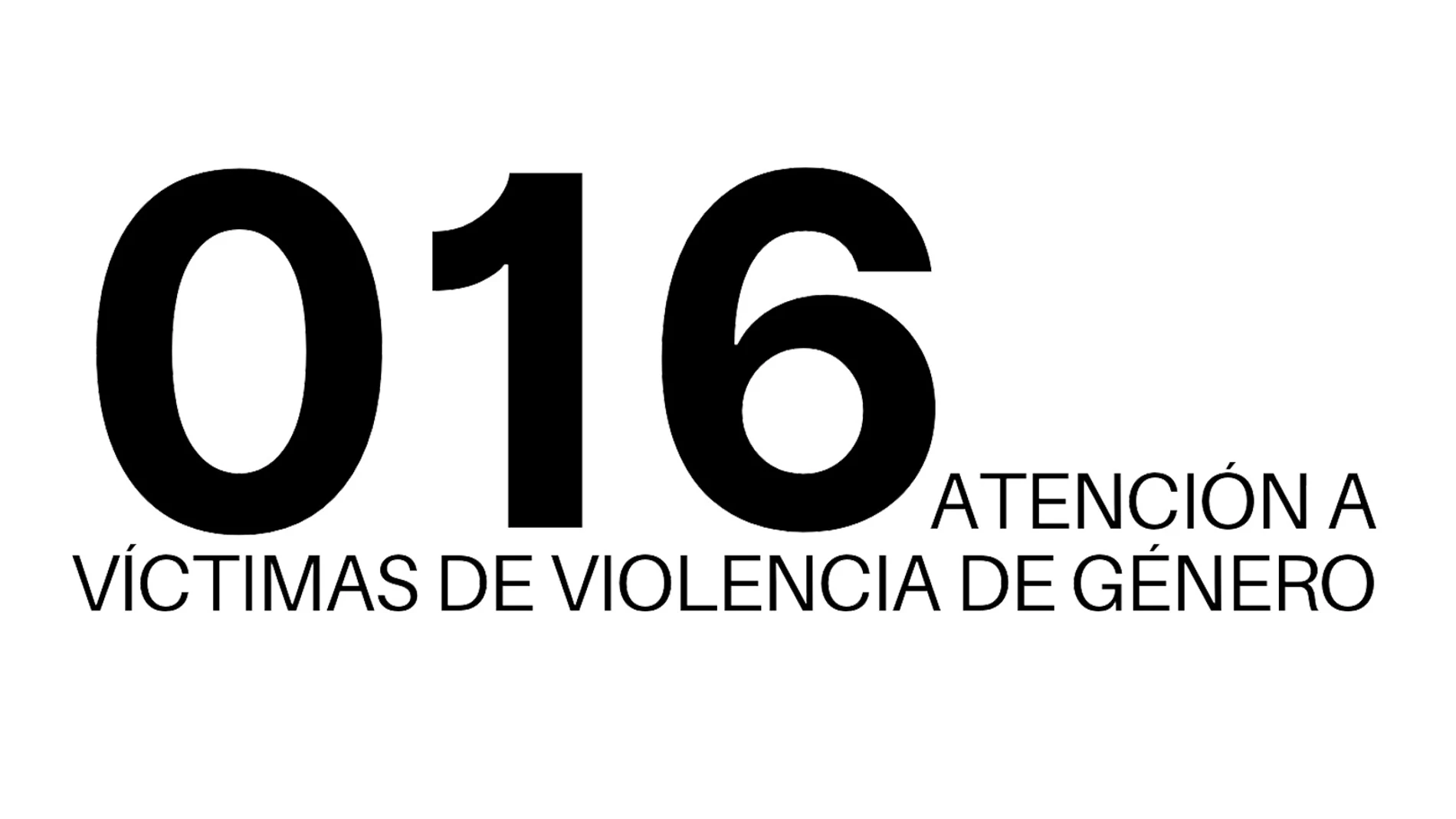 El teléfono de atención a las víctimas de violencia de género es el 016.