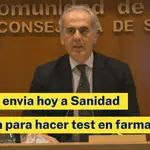 Madrid enviará hoy a Sanidad su plan para hacer test en farmacias