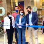 Pablo Casado, junto a María José Catalá, Isabel Bonig y Belen Hoyo, ha inaugurado la sede del PP de la ciudad de Valencia