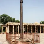 El pilar de hierro «inoxidable» de Delhi.