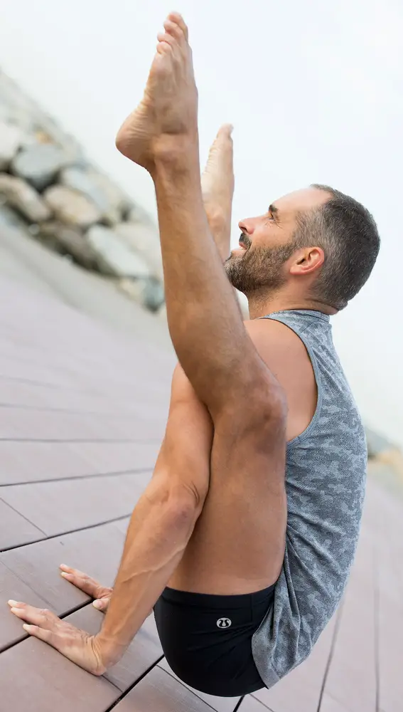 En la imagen, el maestro de yoga Jordi Canela.