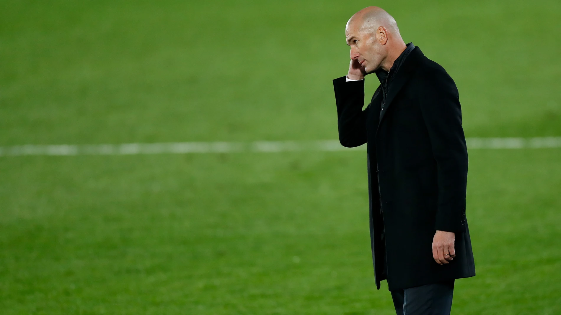 Zidane, en un partido del Real Madrid