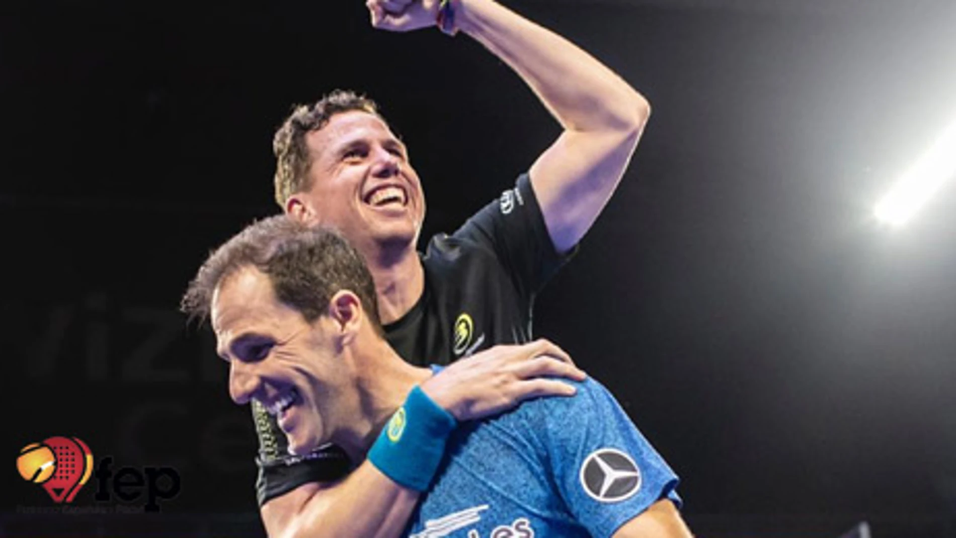 Paquito Navarro y Juan Martín Díaz, tras vencer en la final