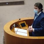 El presidente de la Junta de Castilla y León, Alfonso Fernández Mañueco, comparece a petición propia en las Cortes para explicar las medidas adoptadas por su gobierno durante la pandemia del Covid-19