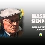 Imagen con la que IU rinde homenaje al histórico militante del PCE fallecido, Rafael Martínez Ruiz