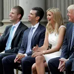 Eric Trump, Donald Trump Jr., Ivanka Trump y Donald Trump, en una imagen de archivo
