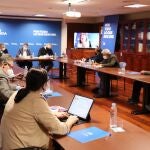 Imagen de la reunión de los representantes del Partido Popular de la Región de Murcia con las organizaciones profesionales agrarias de la Región