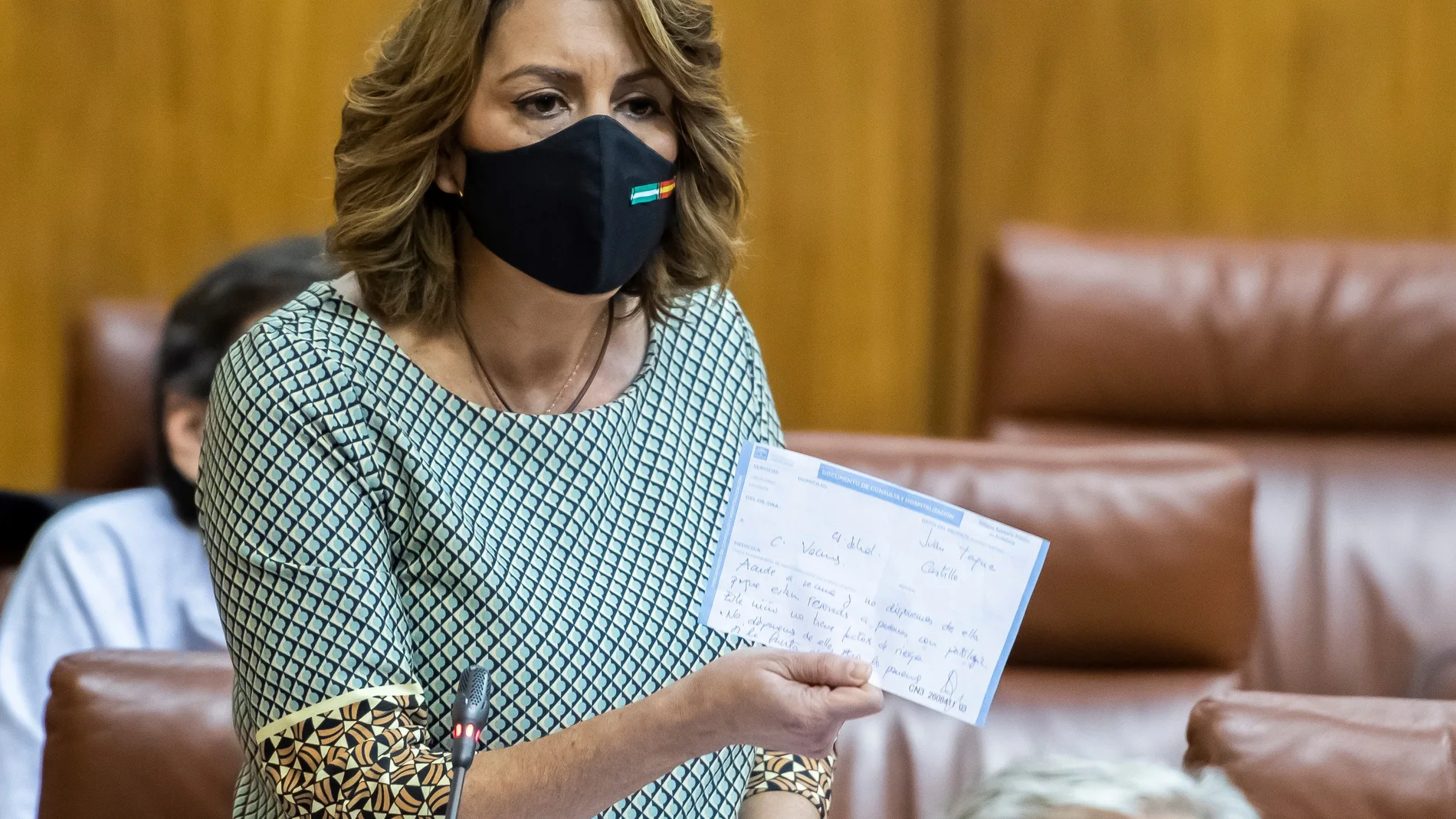 La actual líder de la oposición en Andalucía y presidenta de la Junta de 2013 a 2019, Susana Díaz