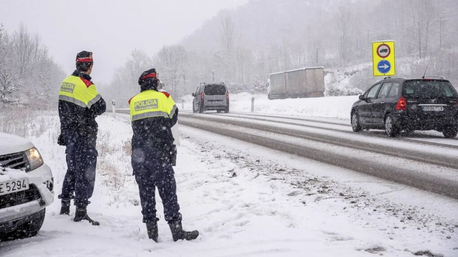 Los Mossos destinados a las zonas pirenaicas tienen que sufrir temperaturas bajas