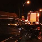 Accidente en la sarretera de circunvalación entre Portonovo y Sanxenxo