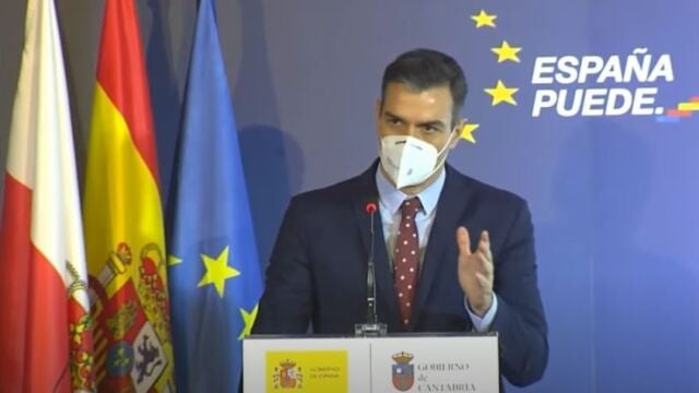 El presidente del Gobierno, Pedro Sánchez, presenta el Plan de Recuperación en Cantabria