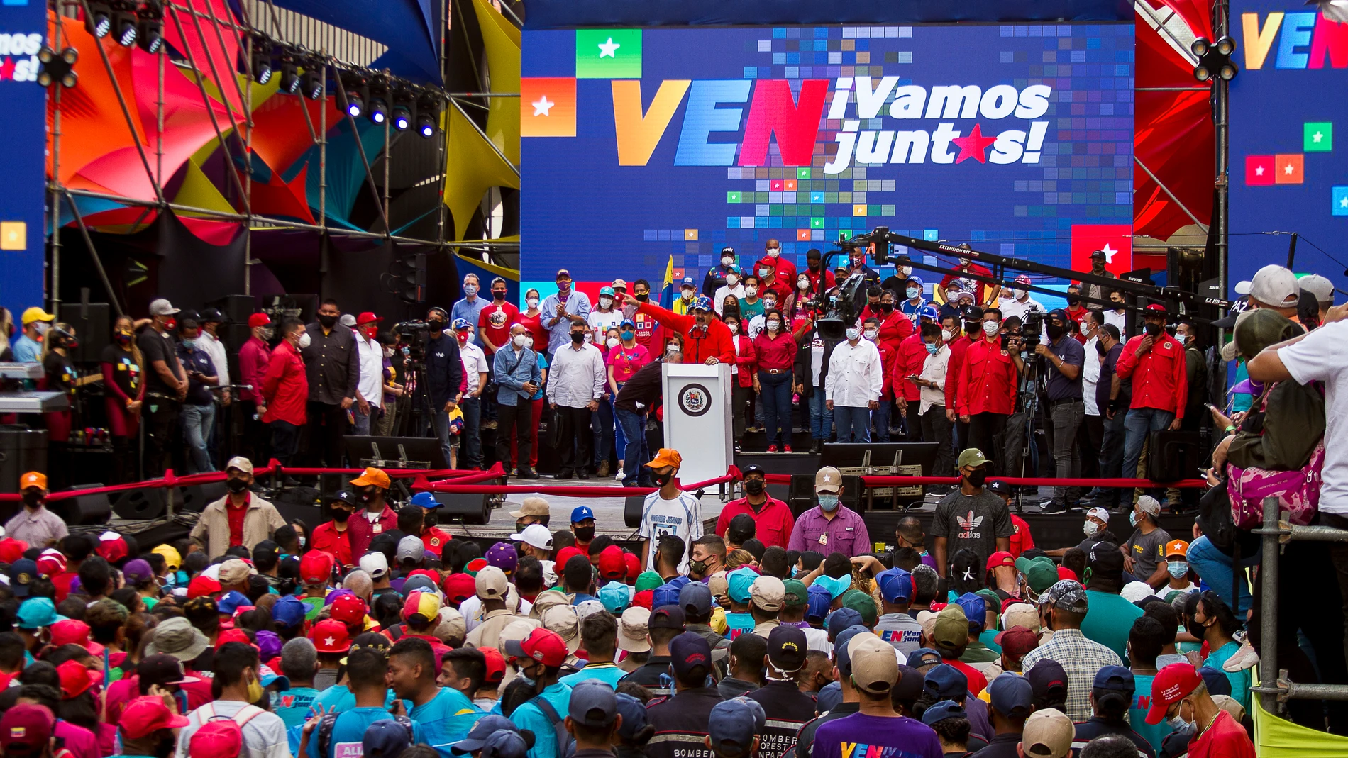 Acto de campaña de Nicolás Maduro