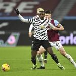 Pogba, en acción contra el West Ham