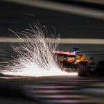 Carlos Sainz, durante el GP de Sakhir, en Bahrein, el penúltimo que disputará con McLaren