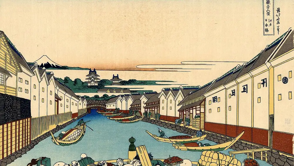 Puente de Nihonbashi en Edo.