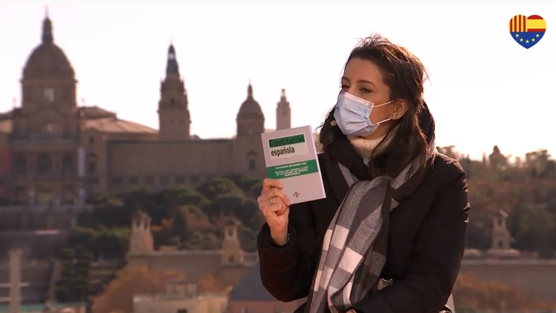 La presidenta de Cs, Inés Arrimadas, en un acto de Cs por el Día de la Constitución. CS